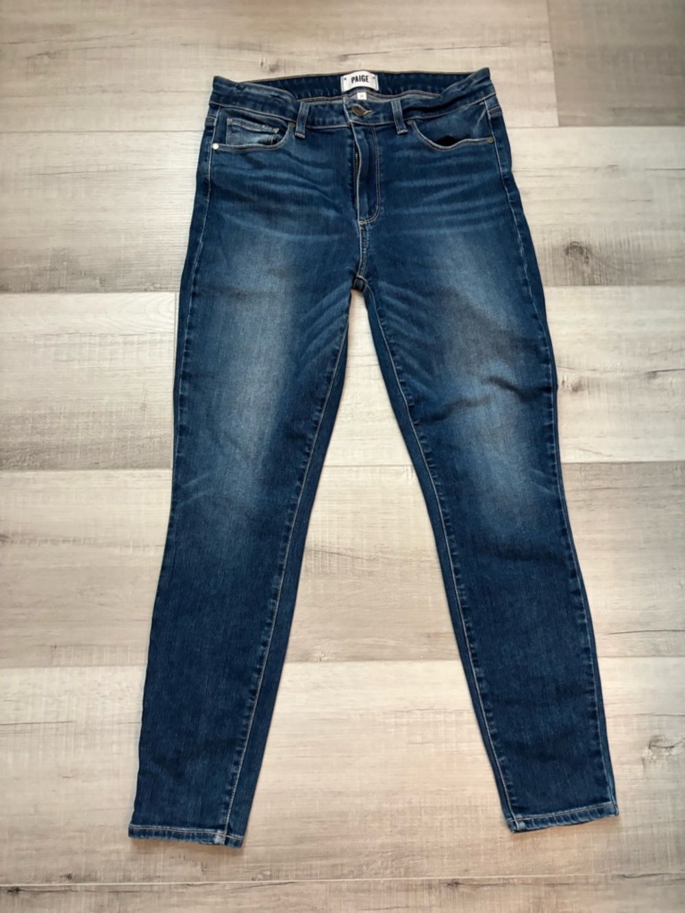 PAIGE Indigo Stretch Skinny Jeans Hoxton Ankle Sz 30